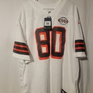 Jarvis Laundry #80 Cleveland Browns  On-Field NFL Jersey White Size 3XL
